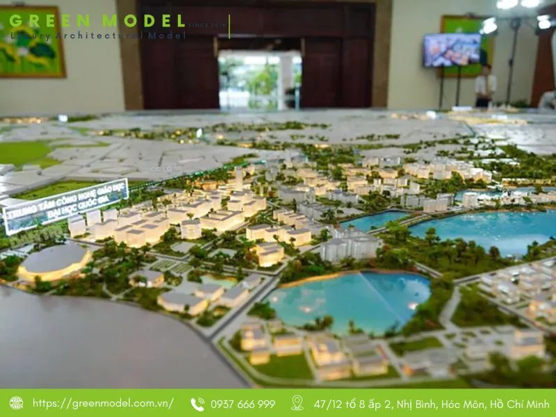 Sa bàn mô hình quy hoạch được áp dụng rộng rãi 